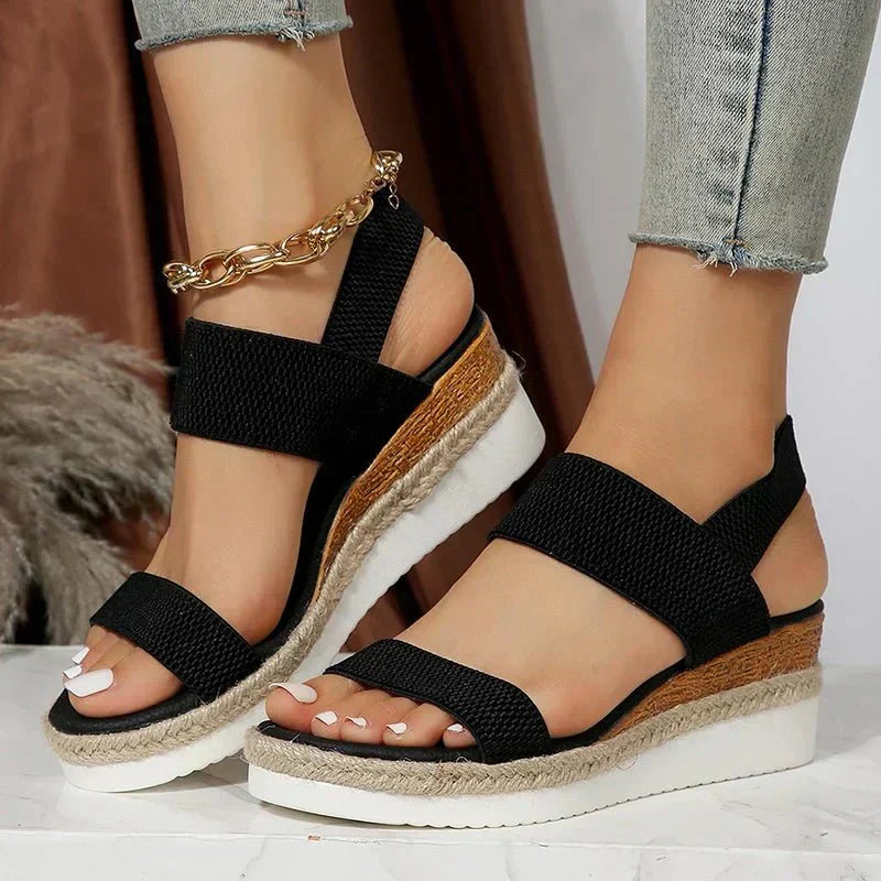 Nova | Espadrille Wedge Comfort Platform Sandals