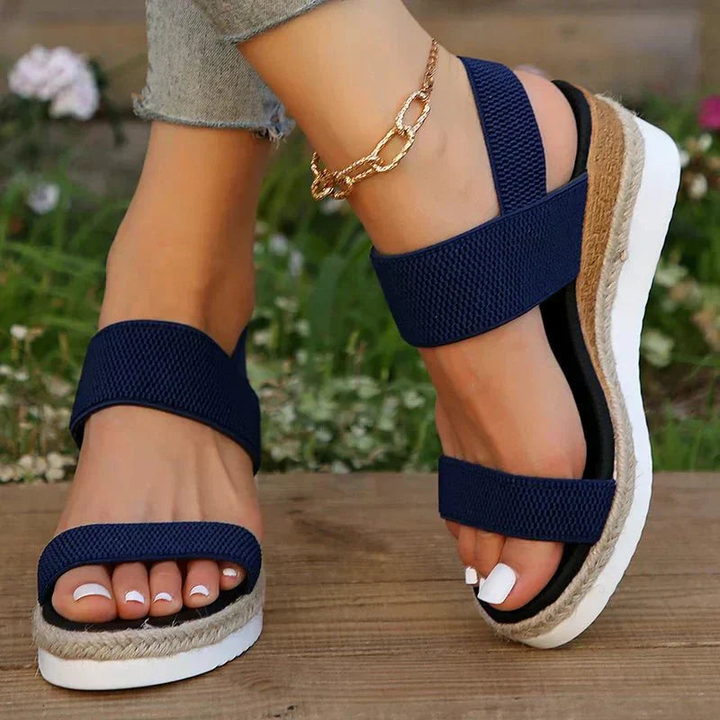 Nova | Espadrille Wedge Comfort Platform Sandals