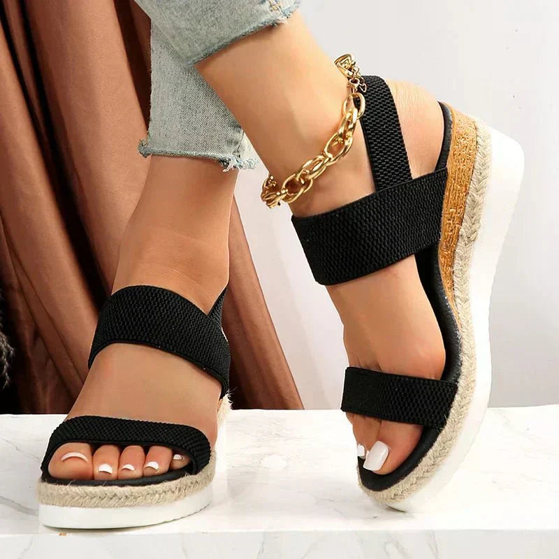 Nova | Espadrille Wedge Comfort Platform Sandals